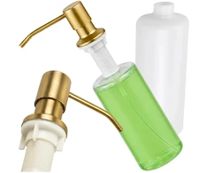 Įmontuojamas skysčio dozatorius, aukso spalvos, 500 ml