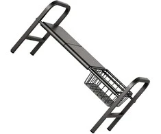 Ištraukiama lentyna po kriaukle, juoda, 53–88 cm