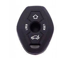Juodas silikoninis BMW raktelio dėklas E38 E39 E46 A80