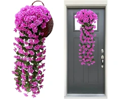 Kabantys dirbtinis gebenės žiedas, violetinis 85 cm N14