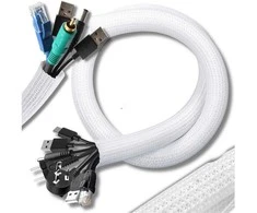 Kabelių maskavimo juosta, 3 m, balta