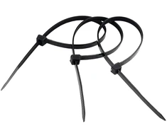Kabelių užveržimo dirželiai juodi 100 vnt. 100x2,5 mm A24