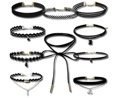 Kaklo papuošalas choker 10 vnt. N15