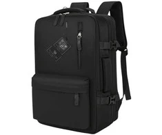 Kelioninė kuprinė BAD&amp;BAGS, juoda, su USB, vandeniui atspari