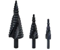 Kūginis pakopinis grąžtas, 3 vnt., 4-32mm A206