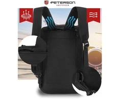 Kuprinė unisex Peterson, juoda K23