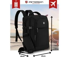 Kuprinė unisex Peterson, juoda K49