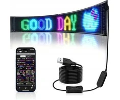 LED ekranas, spalvotas, automobiliui, Melex, Bluetooth, USB, projektas XXXL