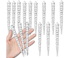 Ledo varvekliai eglutei, 12 vnt, 13 cm