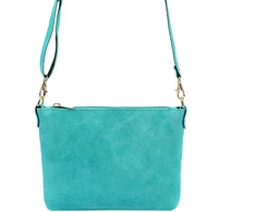Vera Pelle Torebka Damska Listonoszka Skórzana Mała Złote Okucia Crossbody
