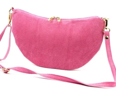 Vera Pelle Torebka Damska Listonoszka Skórzana Mała Złote Okucia Crossbody