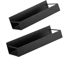 Magnetinis virtuvės organizatorius, juodas, 2 lentynos