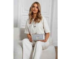 Maža elegantiška rankinė Rovicky, sidabrinė R01
