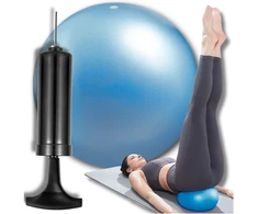 Maža jogos fitneso kamuolys, 22 cm, su pompa, reabilitacijai