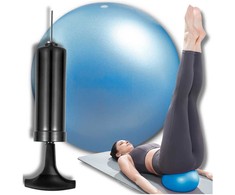 Maža jogos fitneso kamuolys, 22 cm, su pompa, reabilitacijai