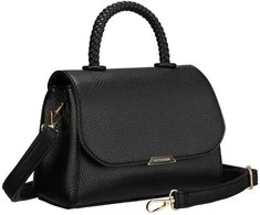 Maža moteriška „Peterson“ crossbody rankinė iš ekologiškos odos, juoda