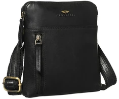 Maža vyriška odinė crossbody rankinė Peterson, ruda AX22