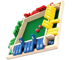 Medinis stalo žaidimas Shut the Box, spalvotas TP94