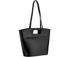 Moteriška juoda eko odos shopper rankinė Rovicky K47