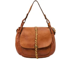 Moteriška odinė crossbody rankinė VS 006, ruda