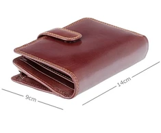 Moteriška odinė piniginė Visconti MZ11 Brown, ruda