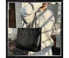 Moteriška odinė rankinė BAD&amp;BAGS, juoda