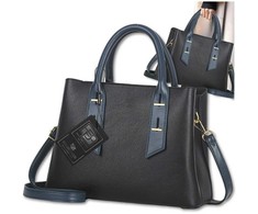 Moteriška odinė rankinė BAD&amp;BAGS, juoda