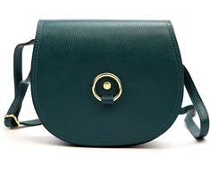 Moteriška odinė rankinė Florence 38, mėlyna, crossbody stiliaus