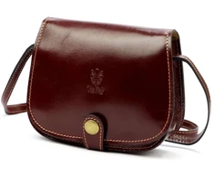 Moteriška odinė rankinė Florence ART. 882, kaštoninė, crossbody