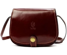 Moteriška odinė rankinė Florence ART. 882, kaštoninė, crossbody
