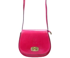 Moteriška odinė rankinė Gregorio 117, fuksijų spalvos, nedidelė crossbody