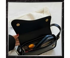 Moteriška rankinė BAD&amp;BAGS, juoda oda, maža