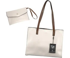 Moteriška rankinė BAD&amp;BAGS, kreminė oda