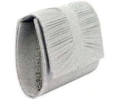 Moteriška sidabrinė eko odos crossbody rankinė Jessica A-2182