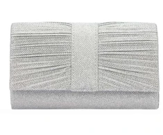 Moteriška sidabrinė eko odos crossbody rankinė Jessica A-2182