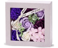 Muilinių rožių Flower Box rinkinys, violetinė–rožinė N73