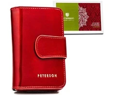 Natūralios odos piniginė moterims Peterson L206