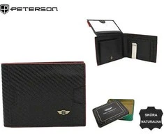 Natūralios odos piniginė vyrams Peterson PT229