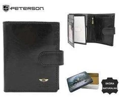 Natūralios odos piniginė vyrams Peterson PT180