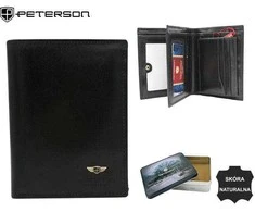 Natūralios odos piniginė vyrams Peterson PT181