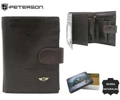 Natūralios odos piniginė vyrams Peterson PT178