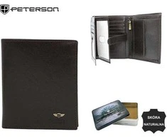Natūralios odos piniginė vyrams Peterson PT173