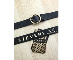 Odinis diržas moterims Stevens, juodas
