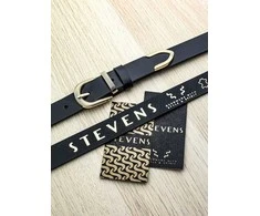 Odinis diržas moterims Stevens Retro Vintage, juodas