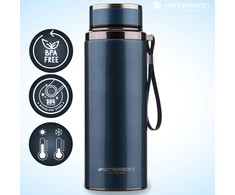 „Peterson“ nerūdijančio plieno termosas karštiems ir šaltiems gėrimams, 750 ml, tamsiai mėlynas