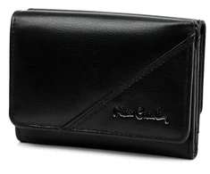 Pierre Cardin Portfel Damski Skórzany Średni RFID Zatrzask Skóra Naturalna