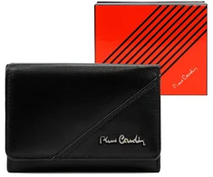Pierre Cardin Portfel Damski Skórzany Średni RFID Zatrzask Skóra Naturalna