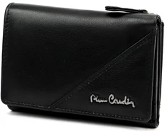 Pierre Cardin Damska Skórzana Portmonetka Zgrabna Portfel RFID Zatrzask