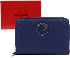PIERRE CARDIN Moteriška Odinė Piniginė Vidutinio Dydžio RFID Su Užtrauktuku