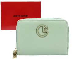 PIERRE CARDIN Moteriška Odinė Piniginė Vidutinio Dydžio RFID Su Užtrauktuku